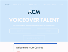 Tablet Screenshot of acmtalent.com